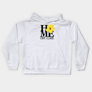 HOME Cape Coral Yellow Hibiscus Kids Hoodie